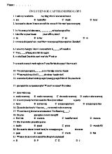 Đề ôn luyện IOE cấp thành phố Tiếng anh lớp 5